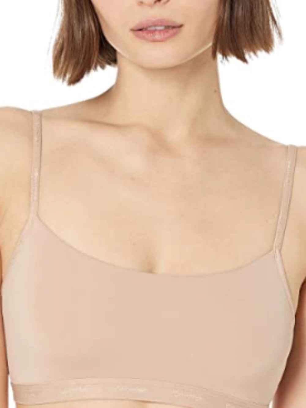 Calvin Klein Women's Form to Body Unlined Bralette QF6757 - Cedar